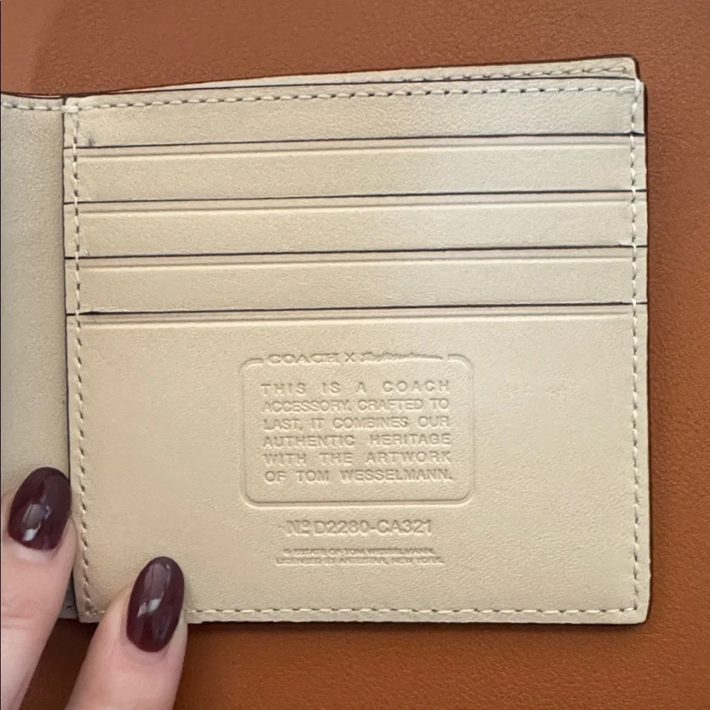 Coach x tom wesselmann double billfold wallet - Picture 4 of 7